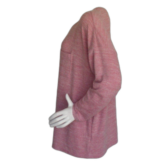TORRID Sweater, 2/2X, Pink Space Dye, Pullover, Long sleeves, Pocket, Rayon - Picture 10 of 12